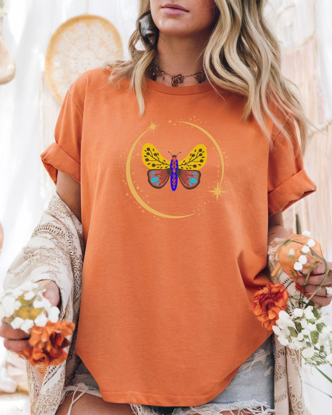 Boho Glam Butterfly T-Shirt