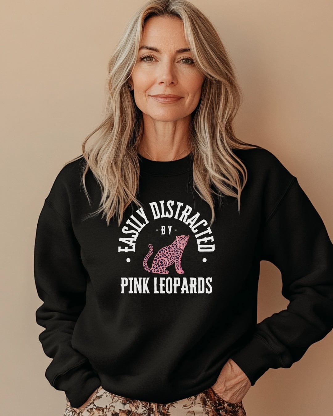 Pink Leopards Sweatshirt- Unisex