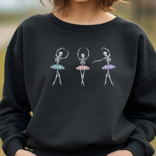 Ballet TuTu Trio Skeleton Sweatshirt