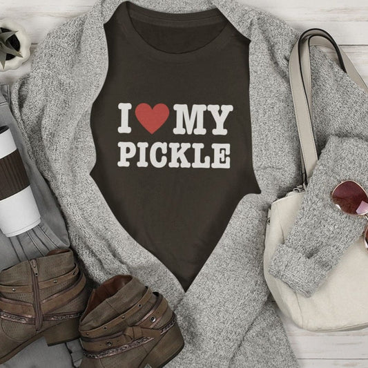 I Heart My Pickle: Long-Fit T-Shirt