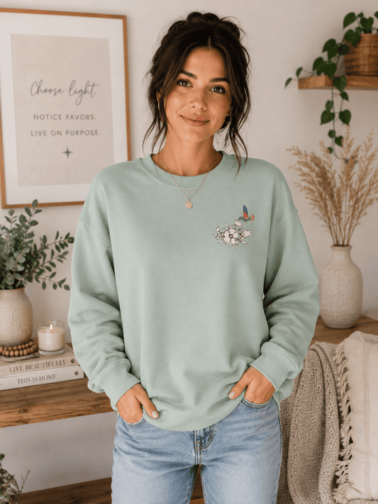 Hummingbird Garden Premium Sweatshirt