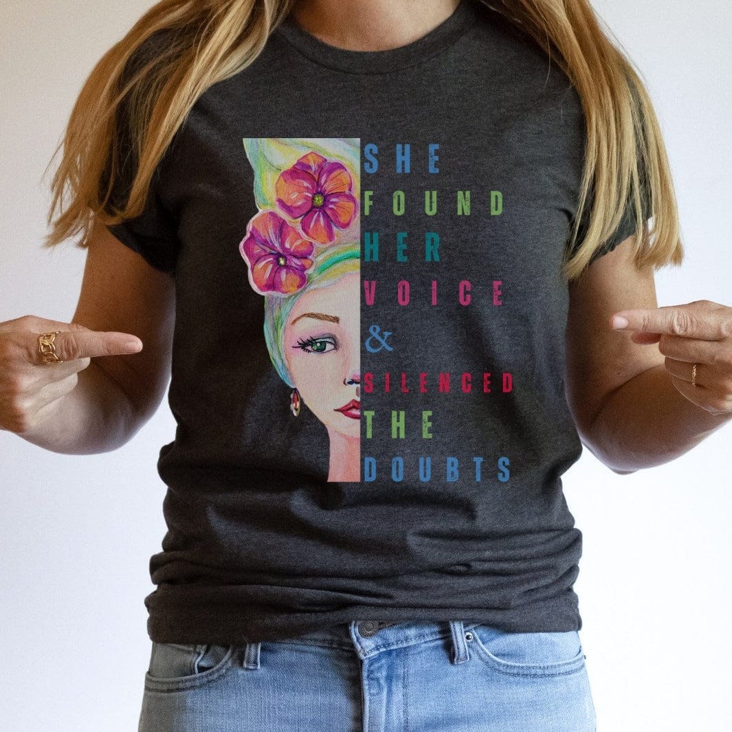 She Found Her Voice: Long-Fit T-Shirt