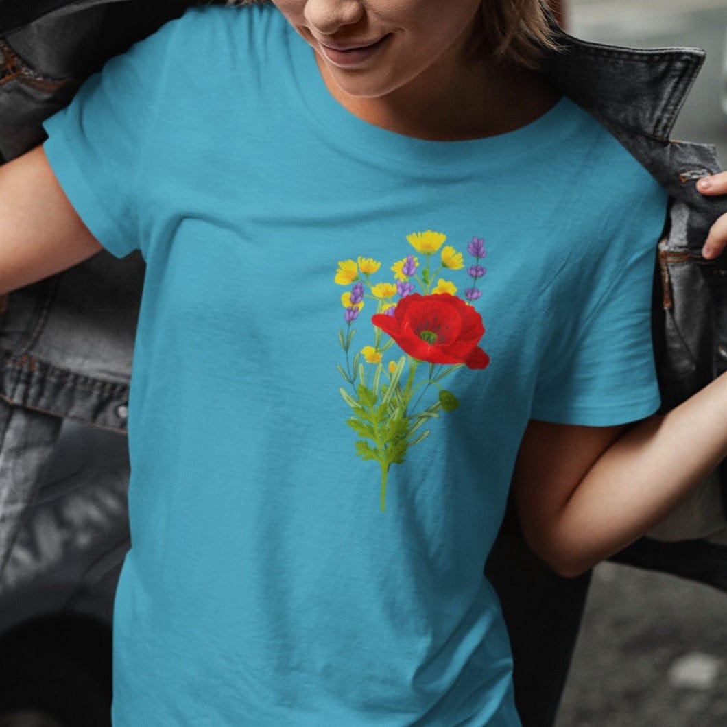 Poppy and Wildflower: Long-Fit T-Shirt