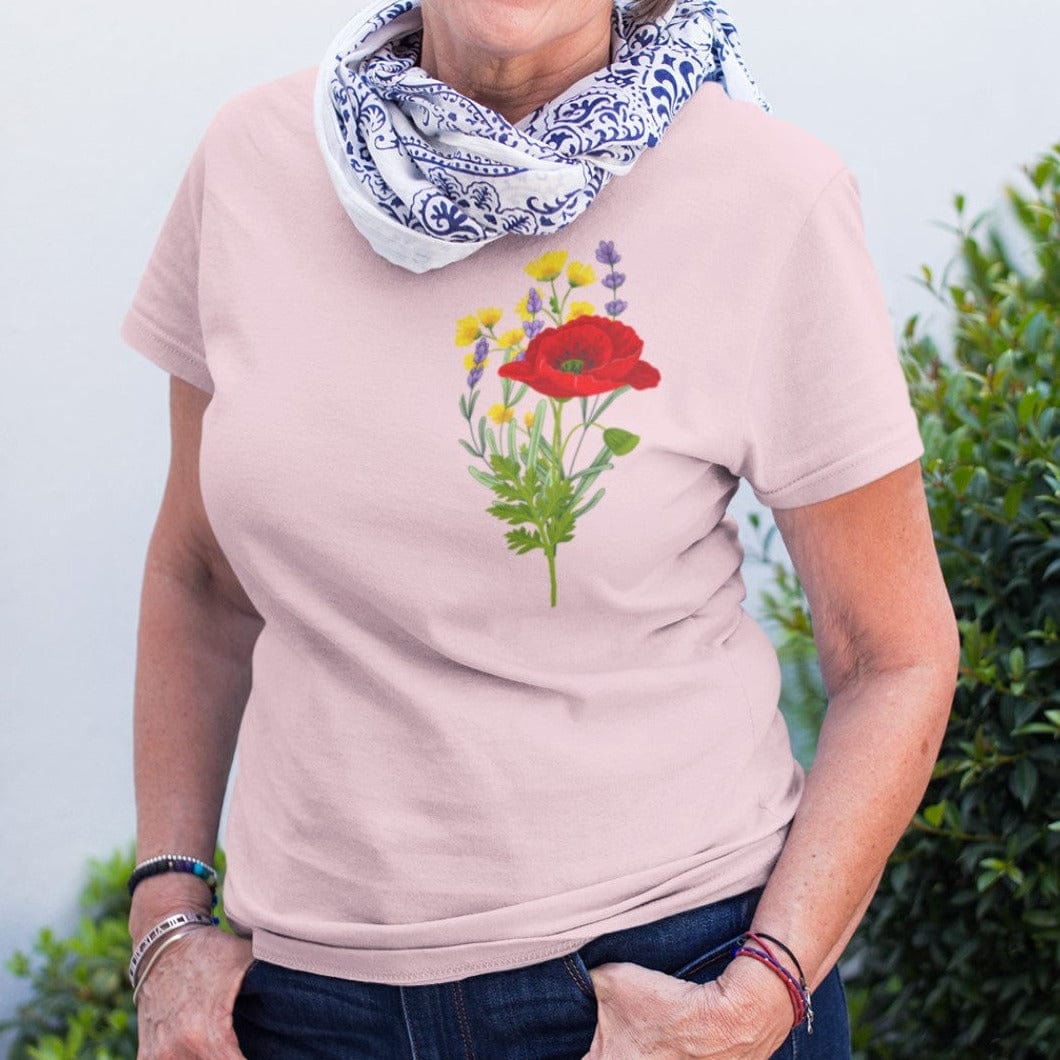 Poppy and Wildflower: Long-Fit T-Shirt