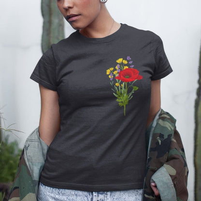 Poppy and Wildflower: Long-Fit T-Shirt