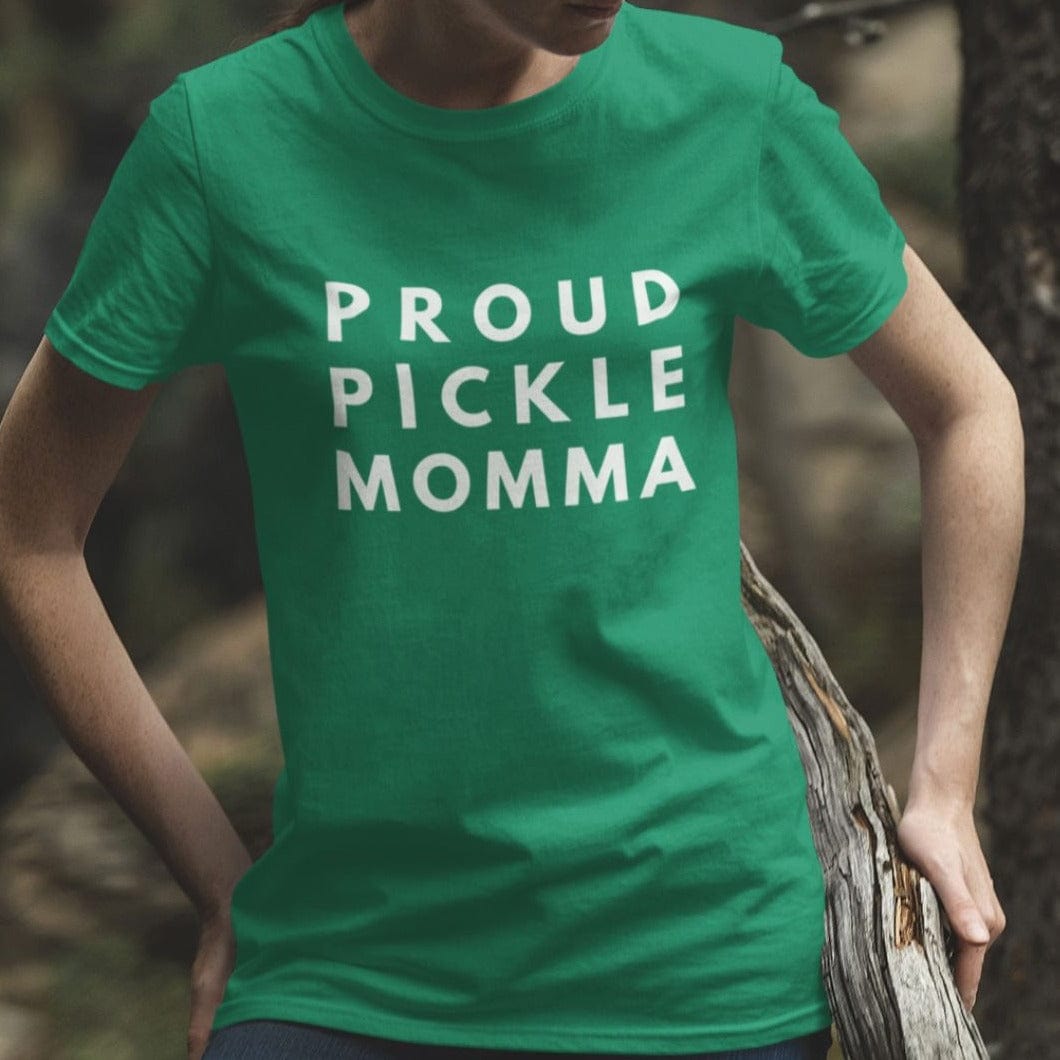 Proud Pickle Momma: Long-Fit T-Shirt - White Letters