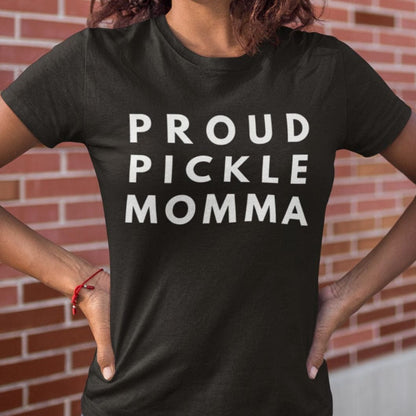 Proud Pickle Momma: Long-Fit T-Shirt - White Letters