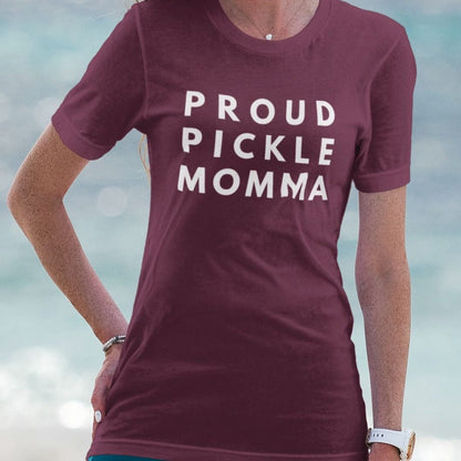 Proud Pickle Momma: Long-Fit T-Shirt - White Letters