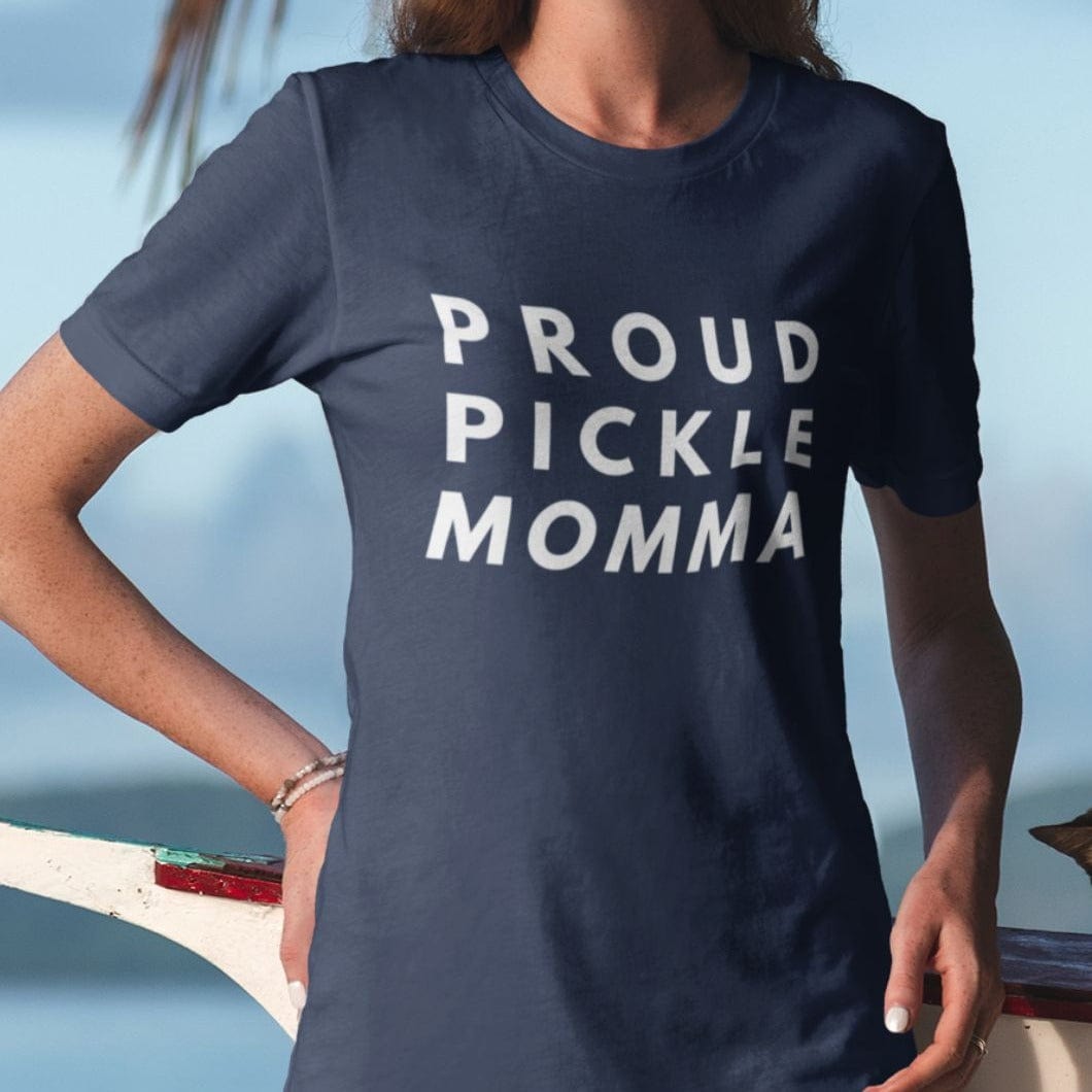 Proud Pickle Momma: Long-Fit T-Shirt - White Letters