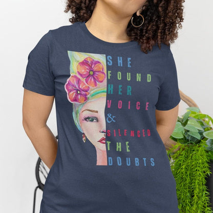 She Found Her Voice: Long-Fit T-Shirt