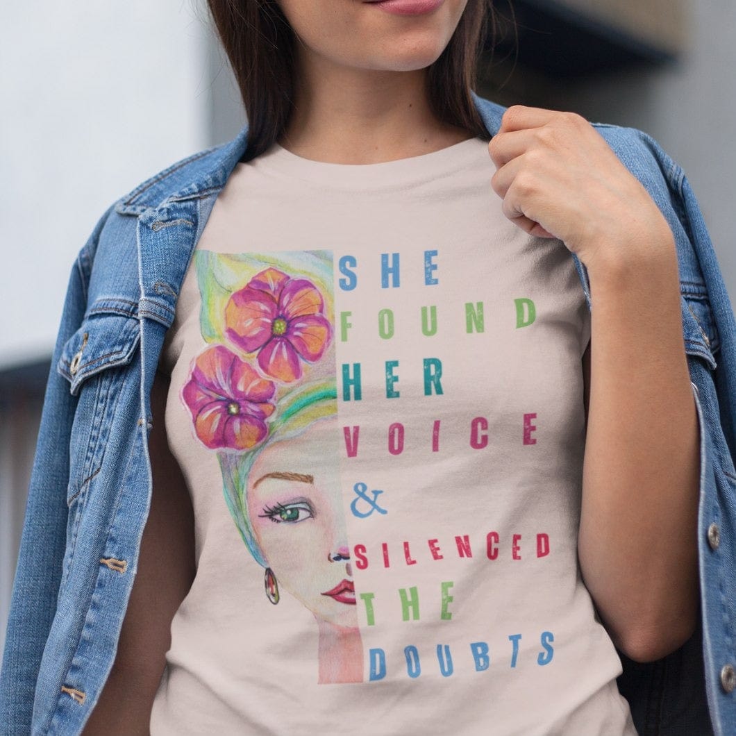 She Found Her Voice: Long-Fit T-Shirt