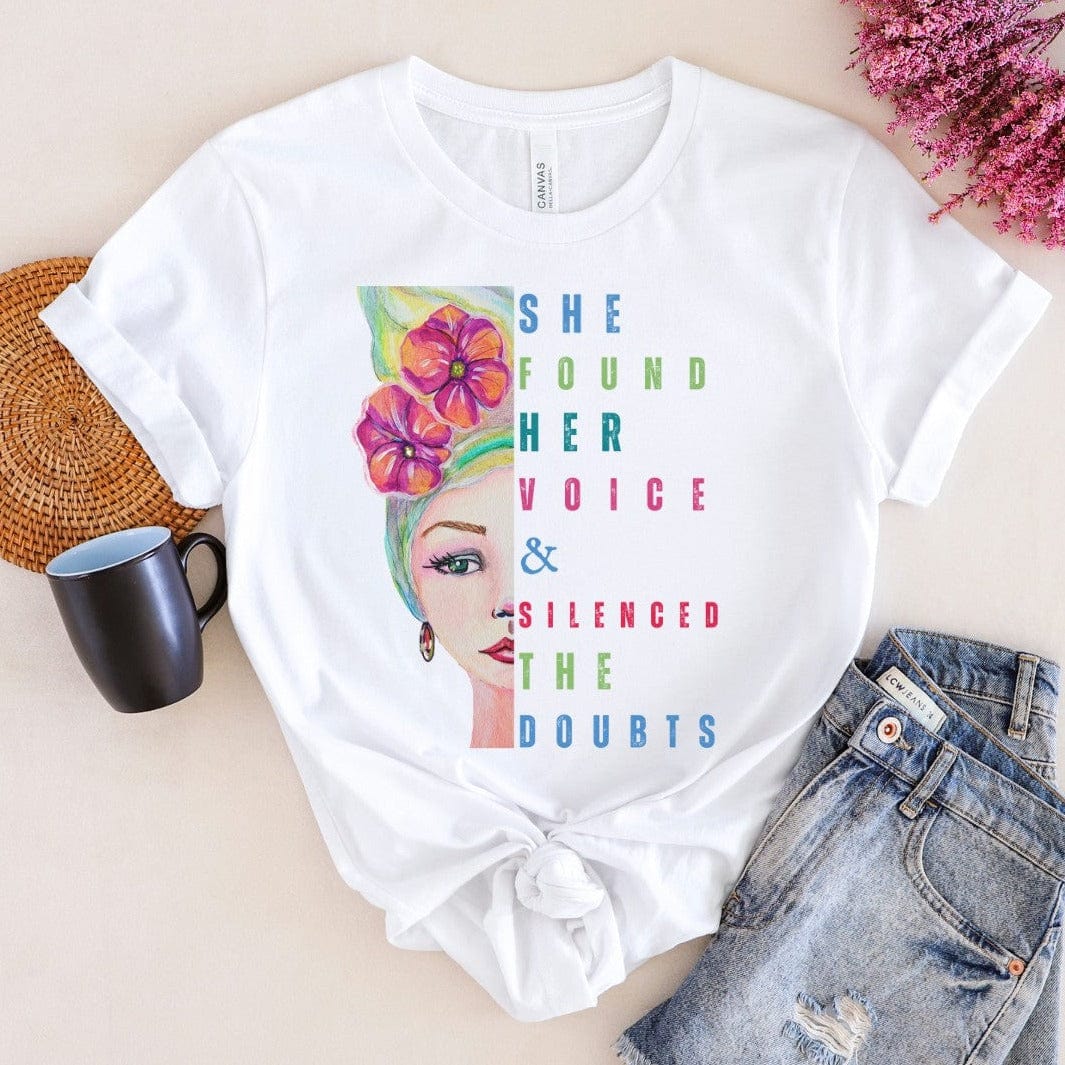 She Found Her Voice: Long-Fit T-Shirt